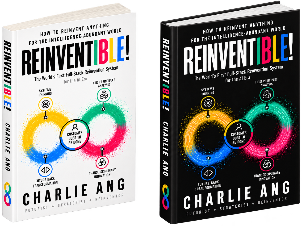 Reinventible! hardcover and softcover editions by Charlie Ang